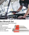 High Grade Chrome Vanadium Metric Hex Key Set Wrench Tool Kit With Case Sizes 1.5mm To 10.0mm in garage use