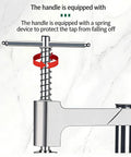 Delicate Threading Master Manual Tap Tool for Precise Threads on Wood Metal Plastic, spring-equipped handle