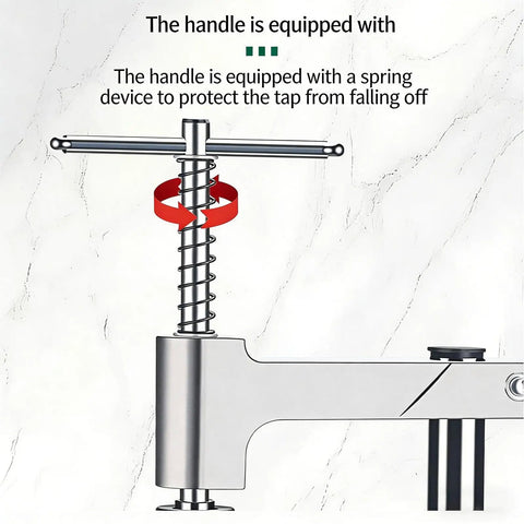 Delicate Threading Master Manual Tap Tool for Precise Threads on Wood Metal Plastic, spring-equipped handle