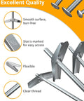 Close-up view of Heavy Duty Three Sixteenth Inch Drywall Anchors And Toggle Bolts Kit showing smooth threaded shafts and flexible metal butterfly toggle.