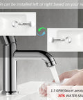 Compact 16 Inch Bathroom Vanity Sink Combo For Small Spaces Wall Mounted Cabinet Set With Chrome Faucet, hand washing shown