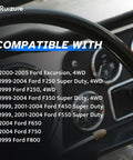 Compatible vehicle list for Front Abs Wheel Speed Sensor Left And Right Pair Set For Four Wheel Drive Ford Super Duty Trucks.