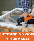 Pro Grade Oscillating Multi Tool With StarlockPlus Mounting And QuickIN Tool Free Accessory Change 250W sanding window frame