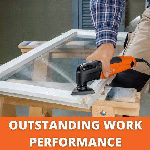 Pro Grade Oscillating Multi Tool With StarlockPlus Mounting And QuickIN Tool Free Accessory Change 250W sanding window frame