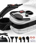 Kolerflo Handheld Steam Cleaner 2500W High Pressure Steamer with 1200Ml tank and accessories for deep sanitizing.