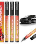 Weatherproof Magic Car Scratch Removal Pen And Auto Paint Repair Kit For All Car Colors next to a black car