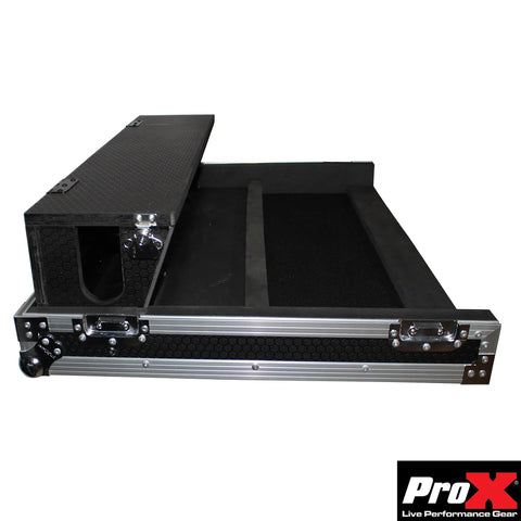 Built Tough Ata Flight Case For Allen Heath Qu 32 Digital Audio Mixer With Rigid Hard Shell Exterior And Secure Doghouse Compartment For Tour Ready Sound Crews