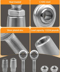 Top Shelf 1/2 Inch C1045 Steel Heim Joint Rod End Kit with heat treated components and silver plated zinc for durability.