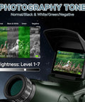 Pro Grade Refractor Telescope With Auto Focus, dual screen displaying image filters, 80mm aperture, 350X magnification settings