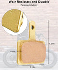 2 Pack E Bike Brake Pads For Q20 Mini Lite H20 Electric Bikes, semi-metallic disc brake pad with dimensions and durability details