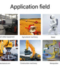 Application field showcasing various machines like agricultural machinery and robots. Cool 10pc Alloy Steel Linear Motion Ball Bearings.