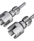 2pc Threader Set For PVC Pipes 1/2 And 3/4 Inch Opener With Electric Drill, high hardness alloy threading tools for plumbing.