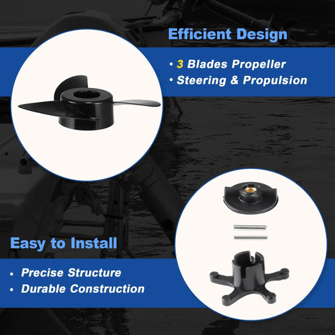 3 Blade Trolling Motor Propeller For MotorGuide 3.5 Inch Diameters Machete III Outboard Boat Prop for R3 55lb W55 Xi5 36v parts