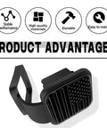 Dust Proof Trailer Hitch Plug 1.9 Inch Hitch Cover for Cars and Trailers Square Mouth Black Protection Cap Durable TPU Plug and Play Easy