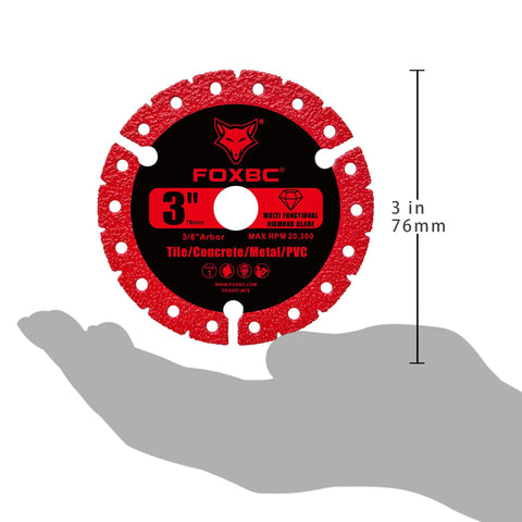 Heavy Duty 3 Inch Diamond Multi Purpose Saw Blades Ultimate Metal Cutting Discs Ultra Thin Cut Off Wheels With 3 8 Inch Arbor for precision cutting.