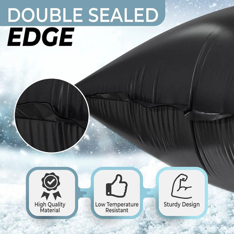 Winter Pool Pillow For Above Ground Pools 4 By 4 Feet Heavy Duty Air Pillow For Winterizing And Closing Premium Cover Float Thick Durable Ice Expansion Cushion That Protects Walls And Keeps Your Cover Elevated, double sealed edge