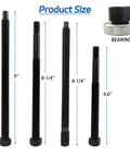 Five-Piece Long Reach Harmonic Balancer Installer Kit showing sizes and bearing, includes M16x2.0, M12x1.75, M14x1.5, M12x1.5 adapters