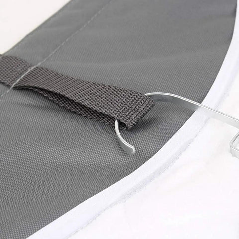 Close-up of Over The Door Vertical Steamboard Press Pad For Handheld Steamers, Travel Ready No-Fuss Portable Ironing Mat strap