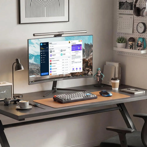 24 Inch Curved Gaming Monitor With 120Hz 1ms Response For Slick Gameplay And Crisp Home Office And Casual Gaming Setup, FHD 1080P, 3000 To 1 Contrast Ratio, FreeSync