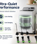 Heavy Duty Suspension Rod Kit For Top Load Washers, four stainless bars showing ultra-quiet performance for washing machines.