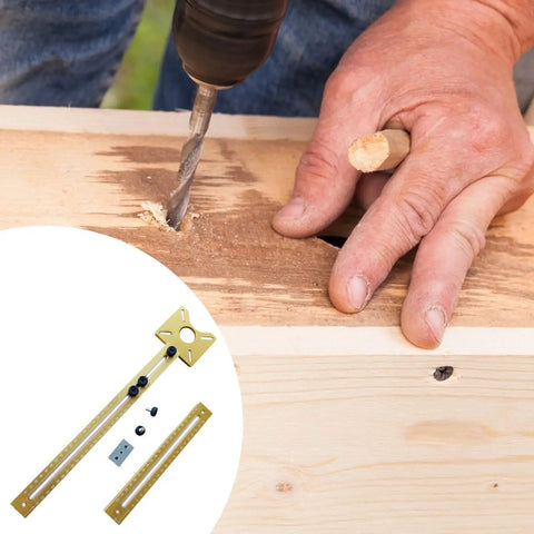 No Sweat Quick Swap Lightweight Alloy Router Circle Cutting Jig And Round Guide Bracket For Cabinet Hardware Jig Fits Edge Trimmer used for precision drilling.