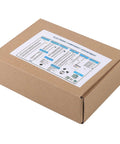 Massive 1900Pcs Electronics Component Kit Bundle in a closed brown box with labeled contents sheet on top.