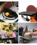 Top Tier 50 Piece 6 Inch Hook And Loop Sanding Discs With Dust Vent Holes For Smooth Wood Metal Carving And Finishing Projects Using Aluminum Oxide Abrasive Grit Range From 80 To 3000 For Pro Grade Results on sanding machines.