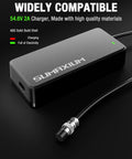 54.6V 2A EBike Charger For 48V Lithium Battery With M16 Connector Fast Charging And Overload Protection UL Listed Bicycle Power Adapter