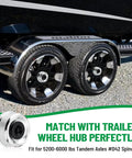 Ready To Roll Premium Trailer Hub Bearing Kit For Tandem Axles 5200 6000 Lb on dual axle trailer wheels with D42 spindle