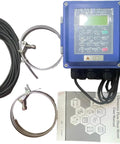 Waterproof Ultrasonic Flow Meter With RS485 IP67, Clamp On Sensor TM 1, DN50 700mm with cables, user manual and accessories.