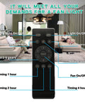 Remote control for Retractable Industrial Fandelier Ceiling Fan With Light In Black 42 Inch Cage Style Chandelier Fan