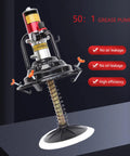 Heavy Duty Pneumatic Grease Gun Featuring 50 To 1 Pressure, showcasing sleek design with metal components and ergonomic handle.