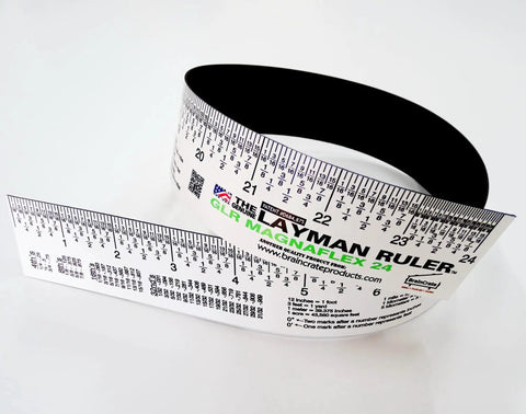 Magnetic Flexible Ruler For Metal Surfaces 24 Inch Stark White Super Handy To Apply On Curved And Uneven Surfaces Delivers Accurate