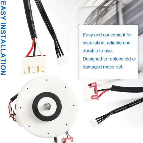 Beefy Brushless DC Air Conditioning Fan Motor 208-230V 60Hz 20W Internal Condenser Replacement for Midea AC Units
