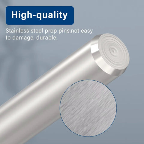 Heavy Duty Prop Pin Set 4 Pack For Minn Kota Trolling Motors 2092600 stainless steel pin detail and texture close-up