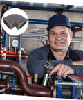 Heavy Duty Black 6 Piece Pipe Fittings Elbow Cast Iron Joint Hose Connector Set Easy Install For Industry And Home Use