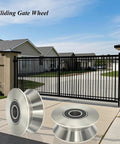 Stainless Steel Sliding Gate Wheel With V Groove For Secure Track Built Tough Heavy Duty Conveyor Rollers Industrial Caster