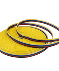 6 Pin 22 AWG RGBWW LED Strip Wire Extension Cable 33 Feet 10 Meters Flexible PVC Jacket Copper Strands For 3528 5050 RGBCCT