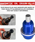 Magnetic Oil Drain Plug Removal Tool M14x1.5 for Aluminum Oil Pan Sump fits most Ford GM Hyundai Kia Honda models