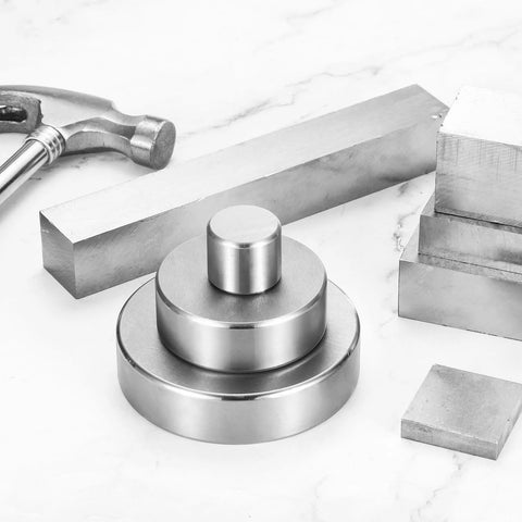 PATIKIL steel bench block 30x50x10mm; hardened, flat no-holes surface with hammer and metal blocks in background