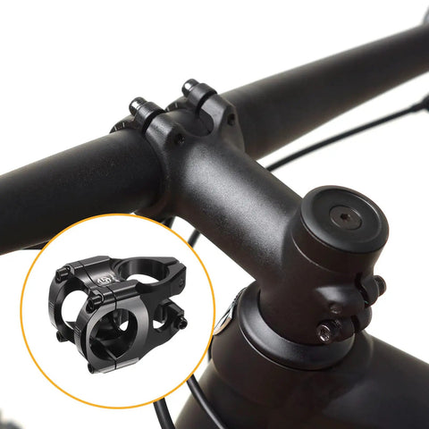 Heavy Duty Aluminum Alloy Bike Stem for 31.8mm Handlebars, 35mm Length, Fits 1 1/8 Inch Fork, Mountain MTB BMX Road Cycling, Black