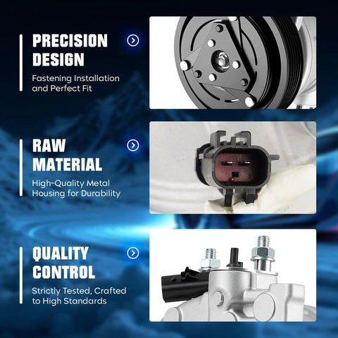 Plug And Play AC Compressor With Clutch For Dodge Nitro And Jeep Liberty V6 3.7L featuring precision design, raw material quality, and tested construction.