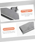 Close-up of Hand Seamer Metal Bender Tool material details and craftsmanship descriptions, highlighting chrome-vanadium steel quality.
