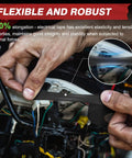 Heavy Duty PVC Electrical Tape For Commercial, Automotive And DIY Repairs UL And CSA Listed Insulating Vinyl Tape in use