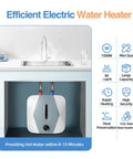 Bad Ass Little Under Sink Electric Water Heater Knocks Out Quick Instant Hot Water For Kitchen Or Bathroom Fast Recovery 8 Liter Mini Tank 1500 Watt 110 Volt under kitchen sink.