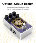 White Tape Stereo Delay Pedal With Analog Echo True Bypass And Two Independent Channels For Guitar Bass Synth And Drum Machines Legendary Tape Echo Vibe Precise Time Feedback And Level Controls For A Studio Grade Warmth product image featuring control knobs and optimal circuit design text