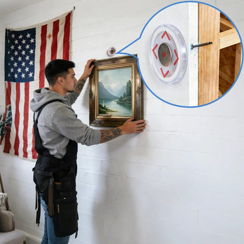 Visual Magnetic Stud Finder Drops Straight Onto Drywall Screws For A Dead Nuts Accurate Z Pattern Scan Quick Fastener Locator That Takes The Guesswork Out Of Weekend Home Improvement Projects