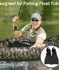 Super Comfy Lightweight Fishing Float Tube Fins With Tough Abrasion Resistant Adjustable Buckle Swim Flippers for Men Women and Youth
