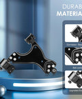 Front Lower Control Arm Suspension Kit With Ball Joints For Buick Enclave 2008 To 2017 Chevrolet Traverse 2009 To 2017 GMC Acadia 2007 To 2016 Saturn Outlook 2007 To 2010 6 Piece Set