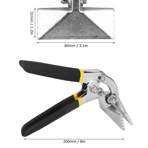 Heavy Duty Hand Seamer With Curved Handle Design And Compound Leverage Portable Metal Bender Tools With Chromium Vanadium Steel